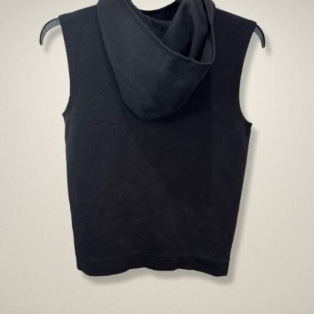 Old‎ Navy Active Dynamic Fleece Sleeveless Hoodie Side Pockets Black Women's XL - Picture 2 of 7